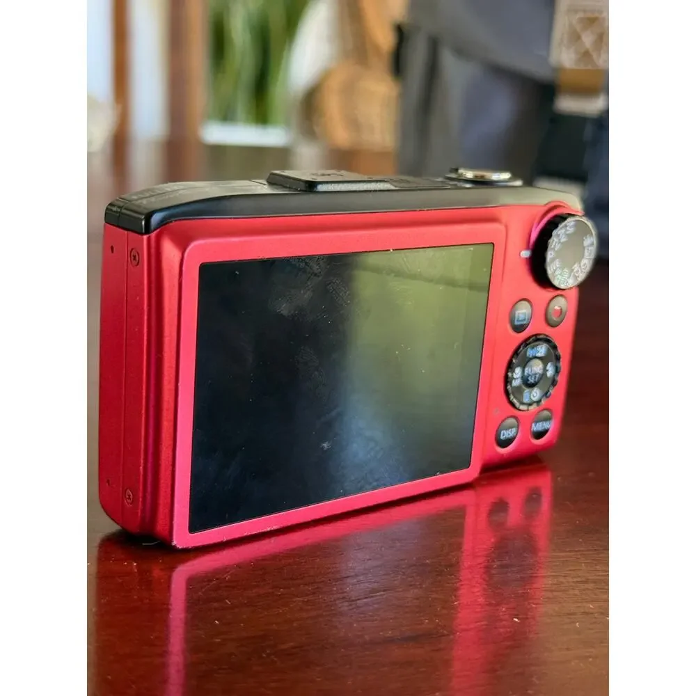 CANON POWERSHOT SX280 HS WI-FI Camera 20x Zoom RED 32GB SD CHARGER